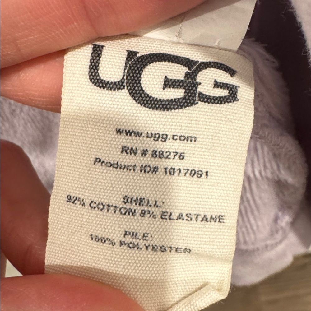 Ugg Blanche II Fleece Robe, Purple Lilac Frost, Size Small - Picture 7 of 7